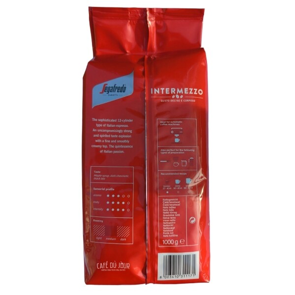 Segafredo Intermezzo 1 kg achterzijde