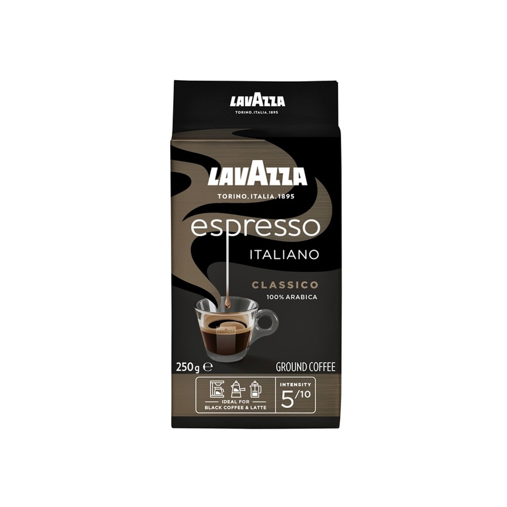 Lavazza Caffe Espresso Kaffee - gemahlener Kaffee - 250 Gramm 