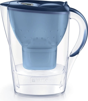 Brita - Wasserfilterkanne Marella Blau XL + 1 Maxtra Filterkartusche 3,5L
