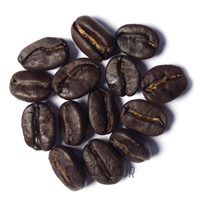 Kaffeebohnen während des zweiten Cracks